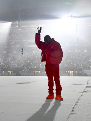 Kanye West debuted his "Donda" album at an event at Mercedes-Benz Stadium on July 22, 2021, in Atlanta.