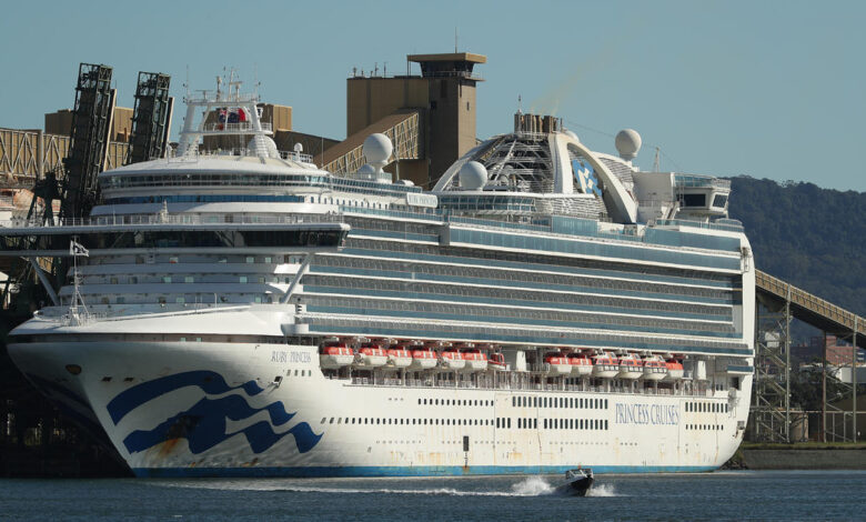 Ruby Princess cruise ship docked in San Francisco with 143 cases of COVID-19